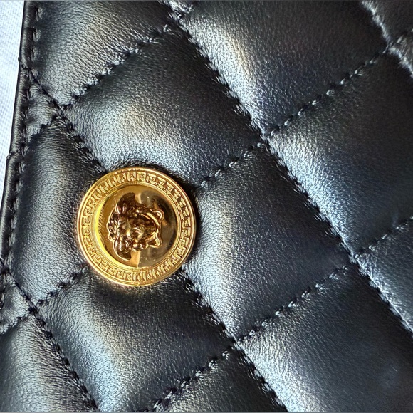Versace Medusa Unico Quilted Lamb Leather Wallet - Picture 5 of 10